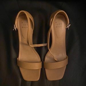 Nude Target block heel